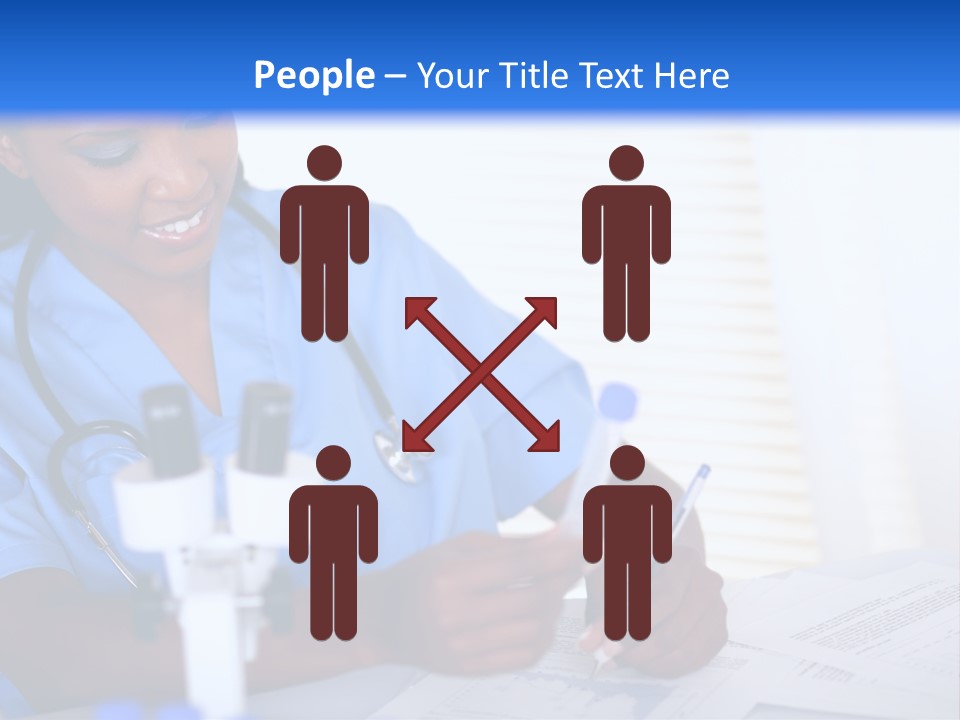 Cute Black Female PowerPoint Template