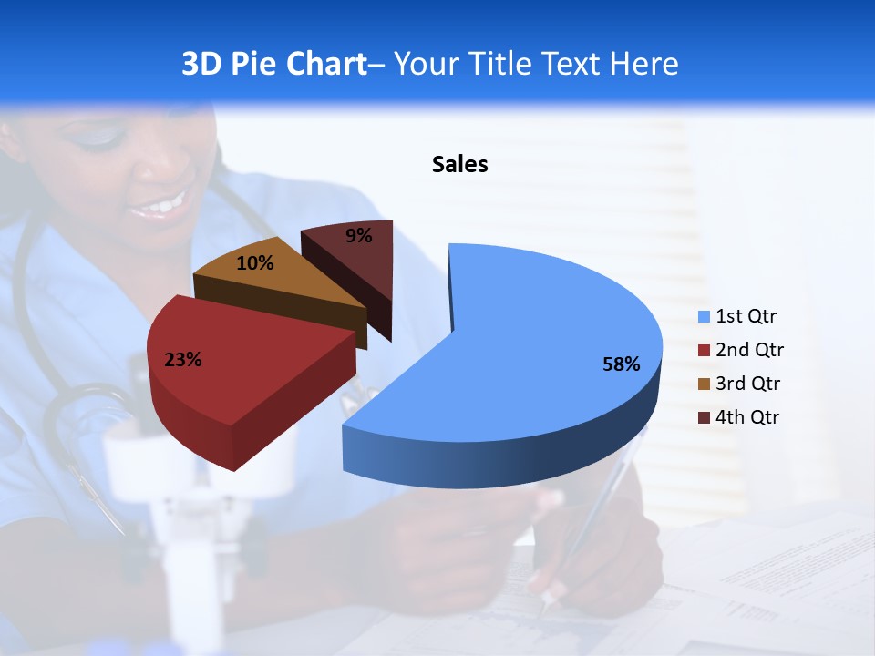 Cute Black Female PowerPoint Template