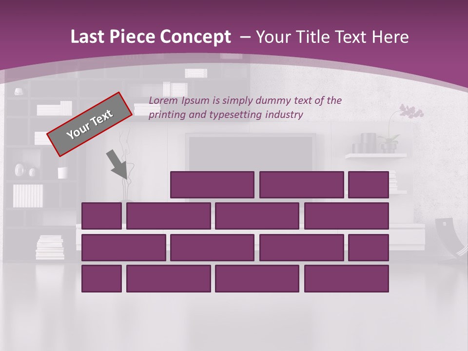 Wall Interior Horizontal PowerPoint Template