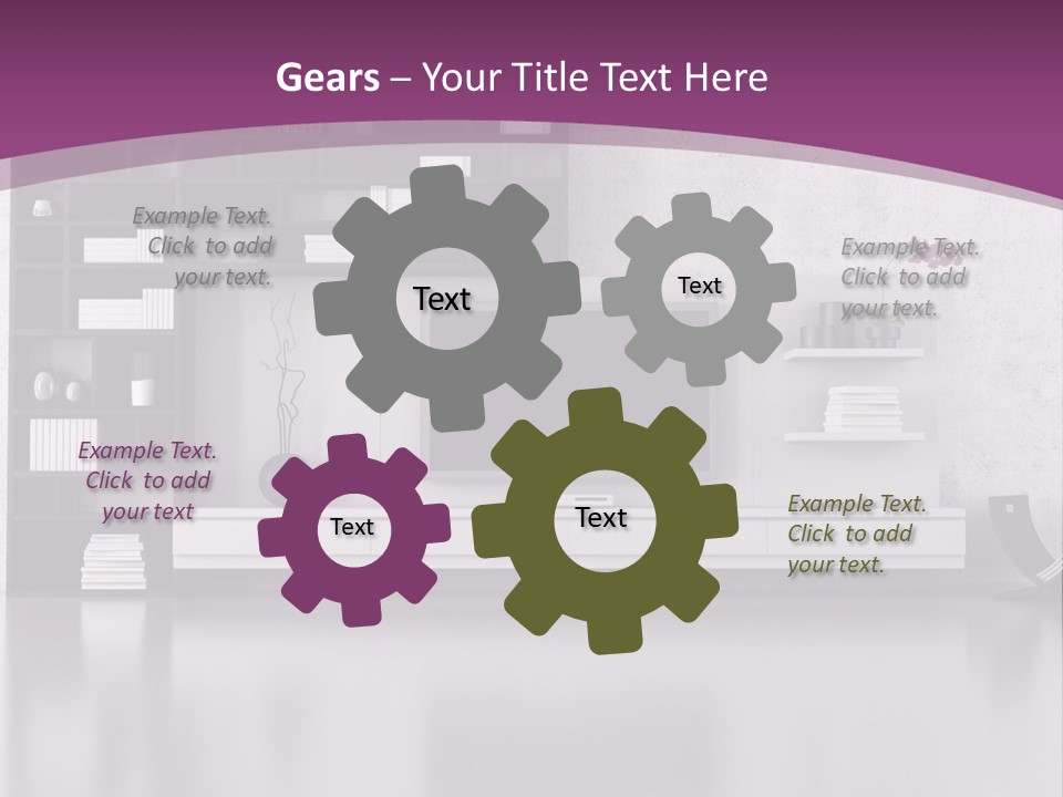 Wall Interior Horizontal PowerPoint Template