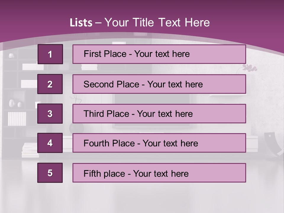 Wall Interior Horizontal PowerPoint Template