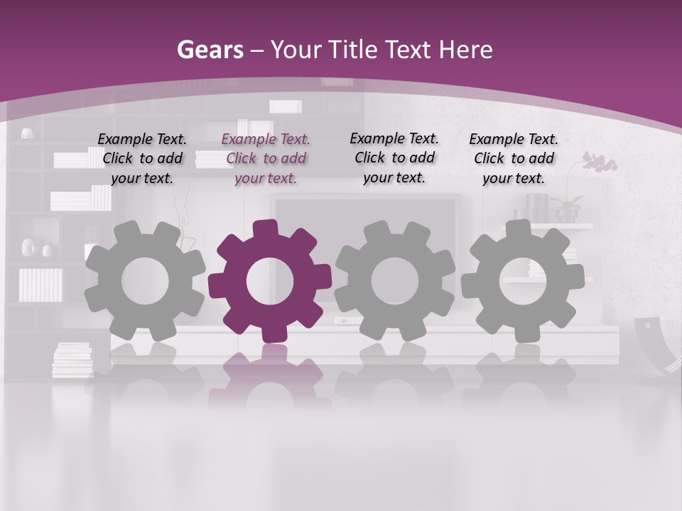 Wall Interior Horizontal PowerPoint Template