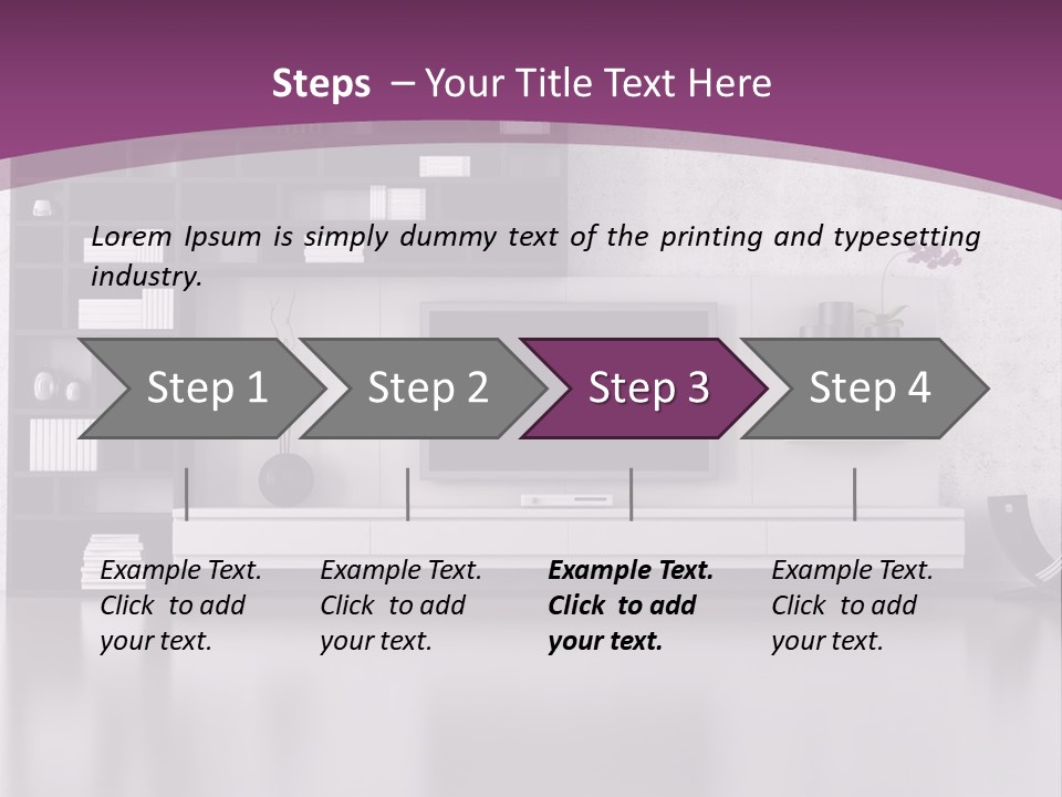Wall Interior Horizontal PowerPoint Template