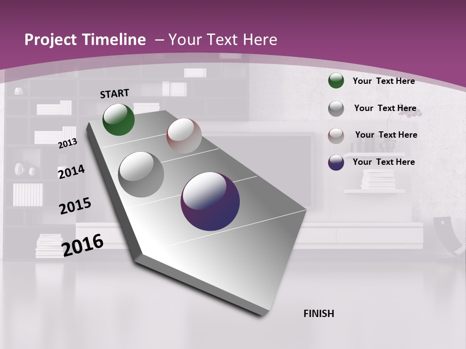 Wall Interior Horizontal PowerPoint Template