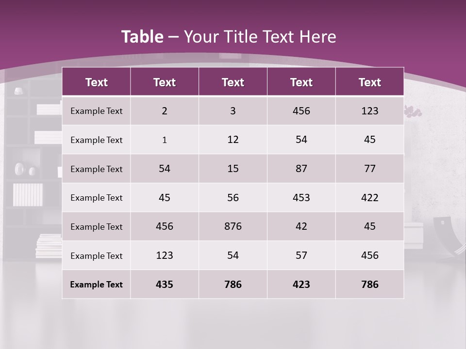 Wall Interior Horizontal PowerPoint Template