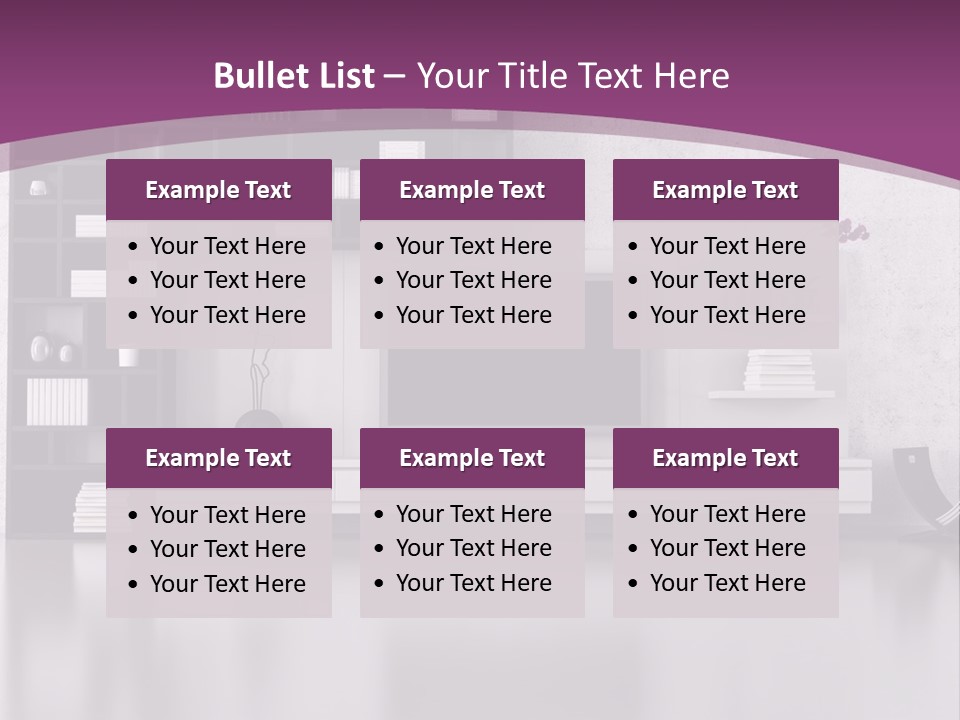 Wall Interior Horizontal PowerPoint Template