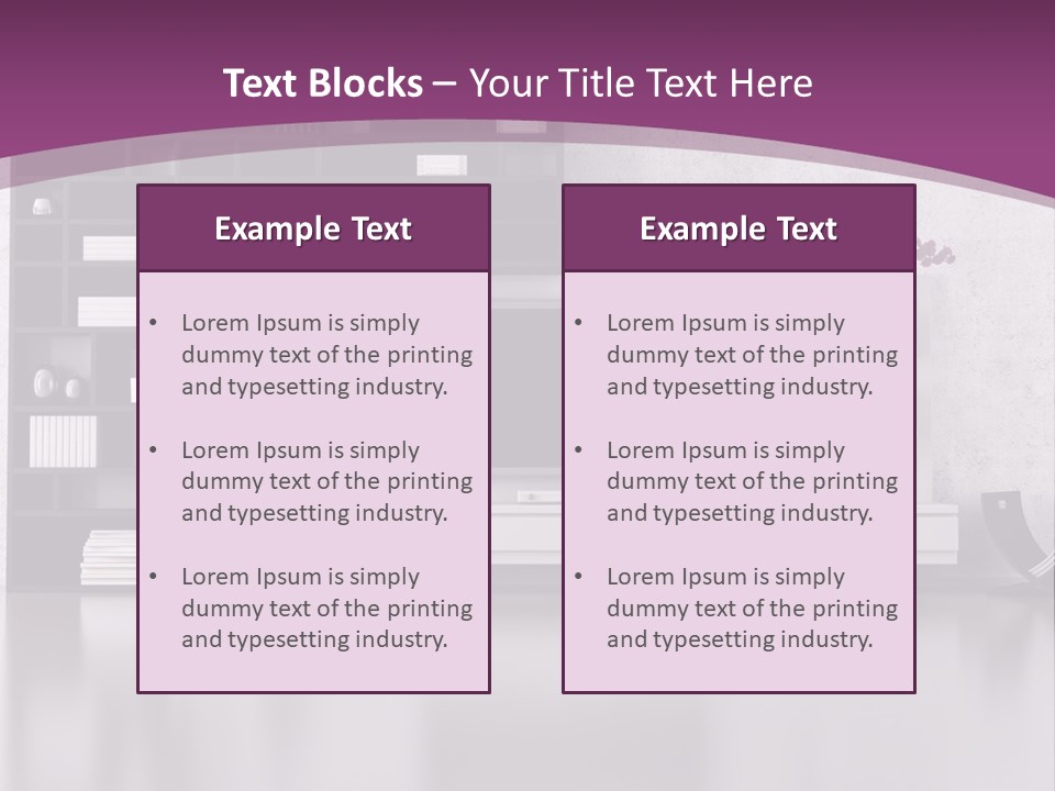 Wall Interior Horizontal PowerPoint Template