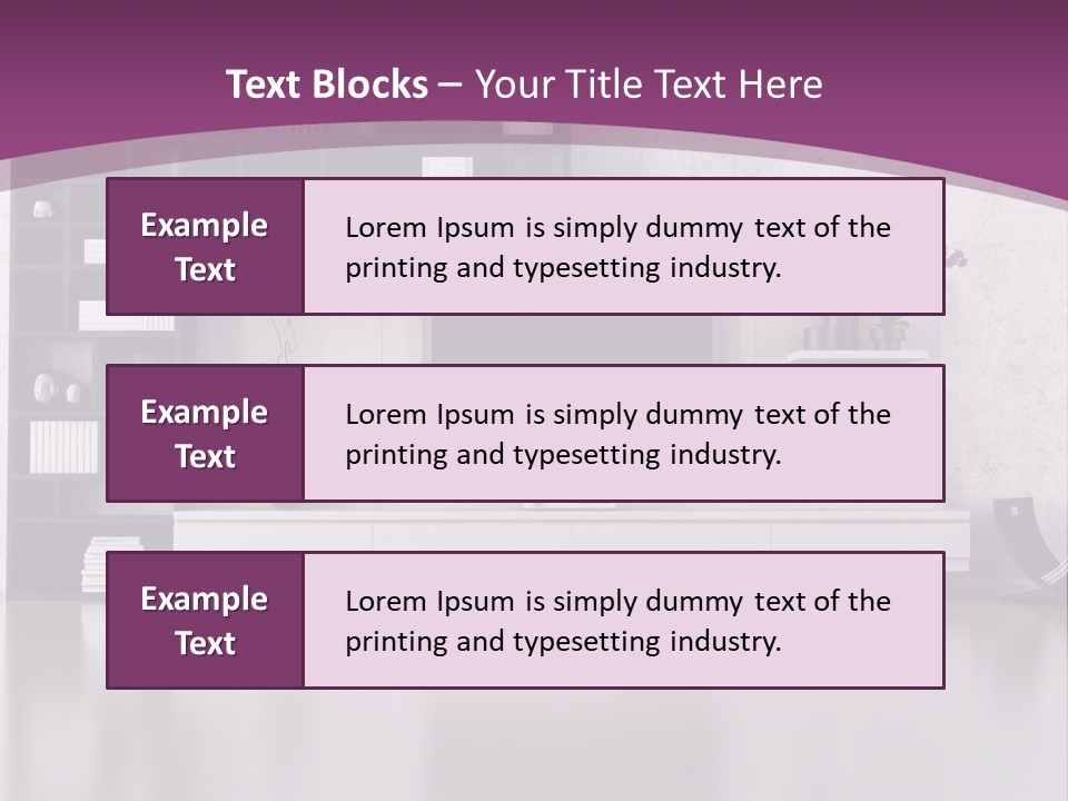 Wall Interior Horizontal PowerPoint Template