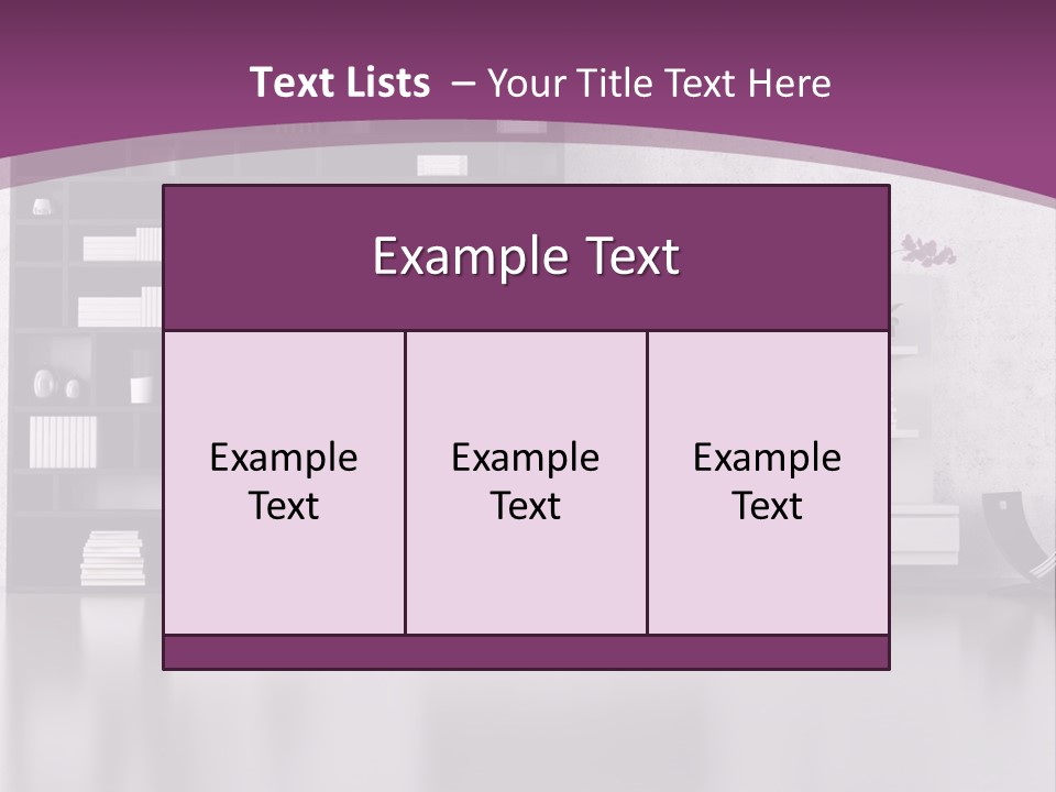 Wall Interior Horizontal PowerPoint Template