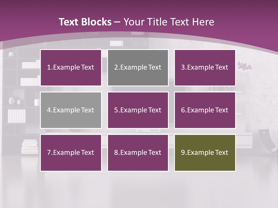 Wall Interior Horizontal PowerPoint Template