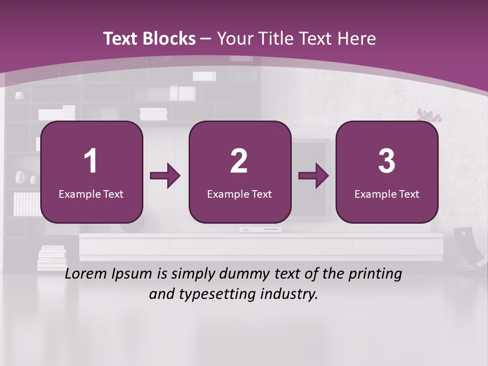 Wall Interior Horizontal PowerPoint Template