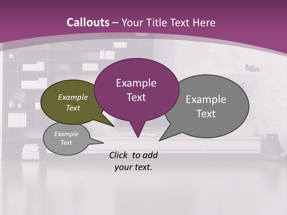 Wall Interior Horizontal PowerPoint Template