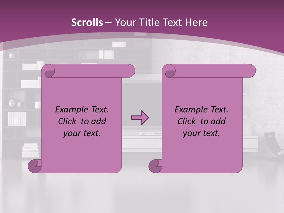 Wall Interior Horizontal PowerPoint Template