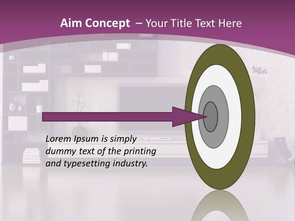 Wall Interior Horizontal PowerPoint Template