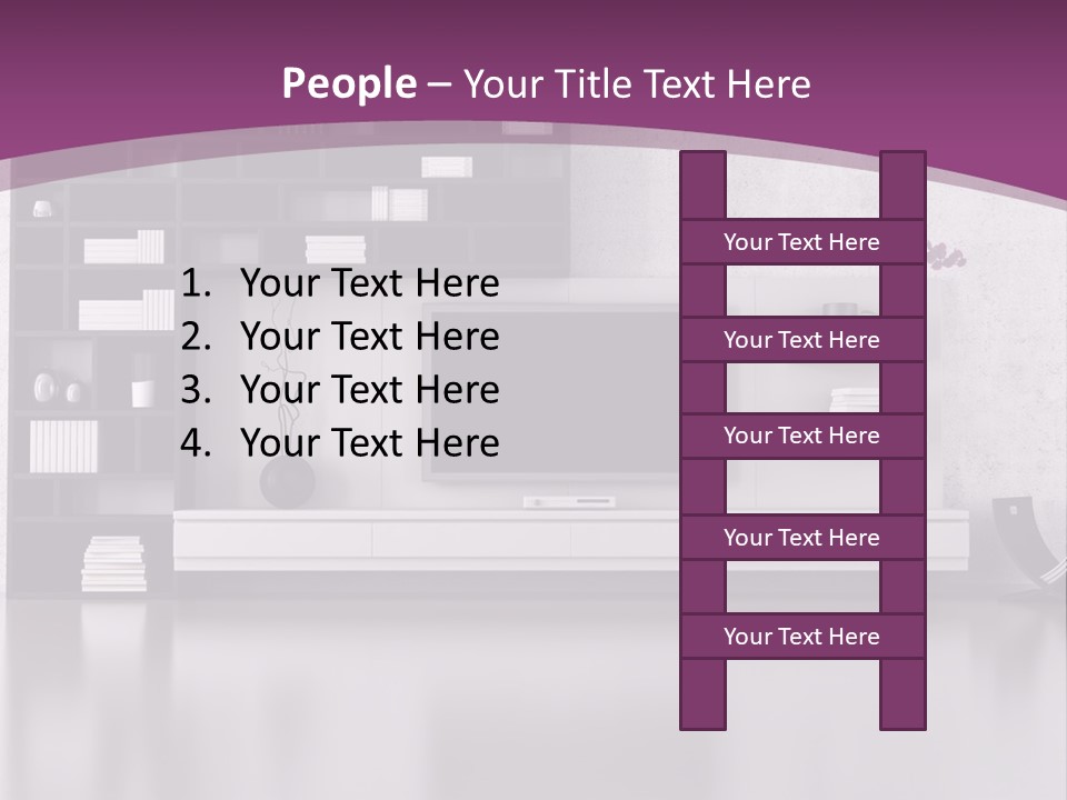 Wall Interior Horizontal PowerPoint Template