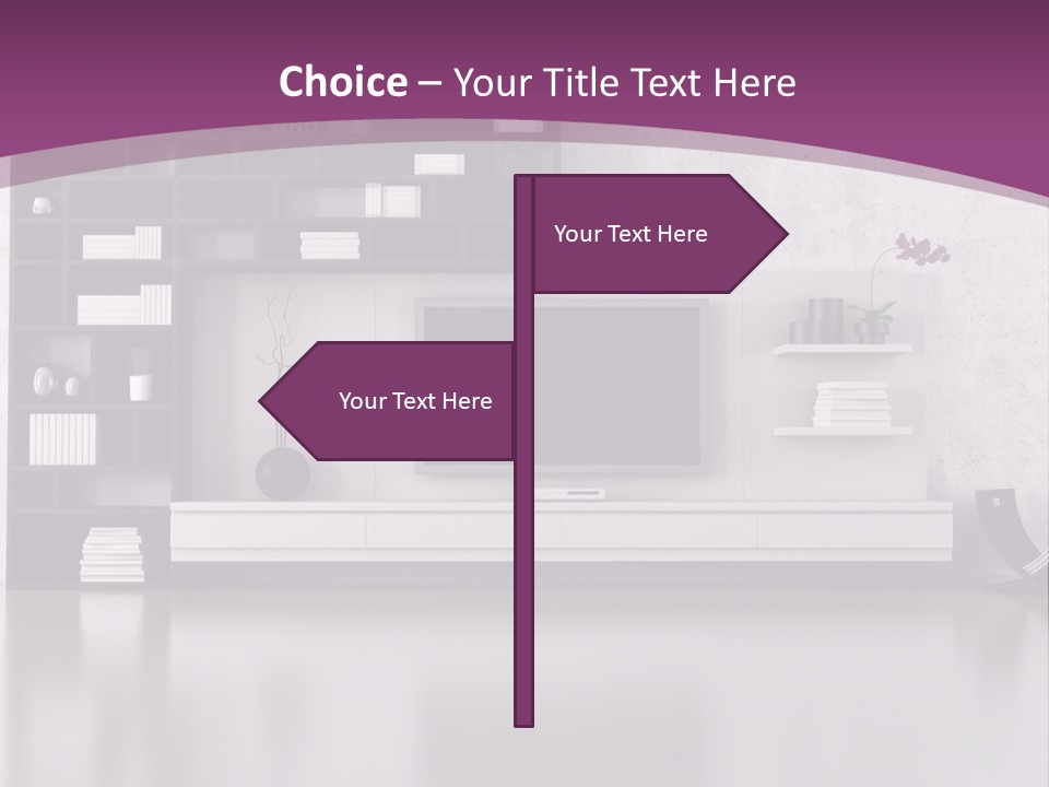 Wall Interior Horizontal PowerPoint Template