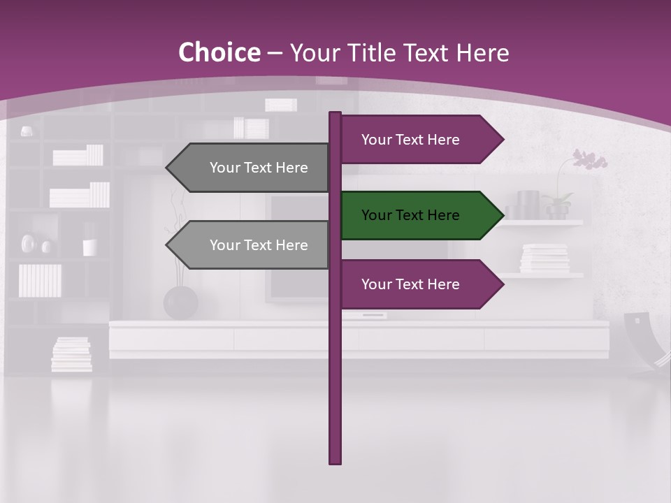Wall Interior Horizontal PowerPoint Template