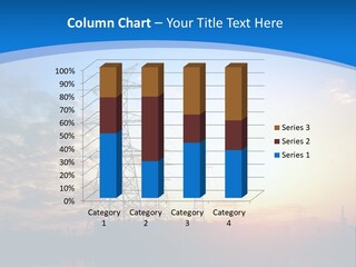 Powerful Tall Blue PowerPoint Template