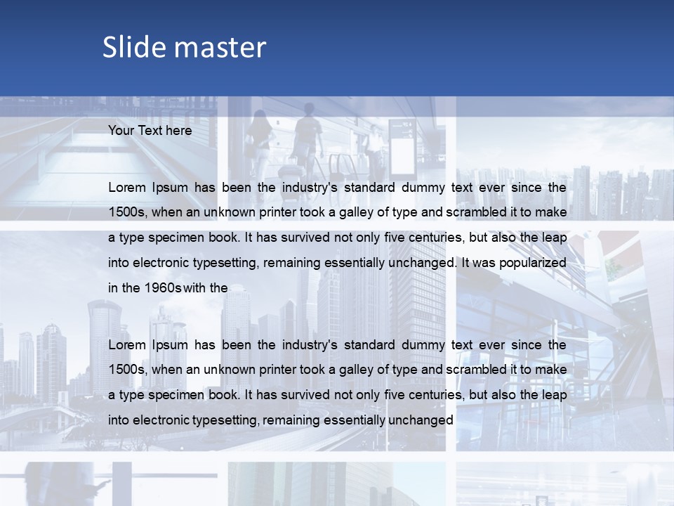 Luggage Modern Transportation PowerPoint Template