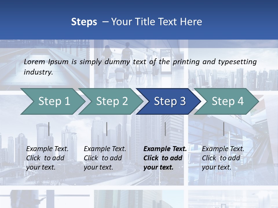 Luggage Modern Transportation PowerPoint Template