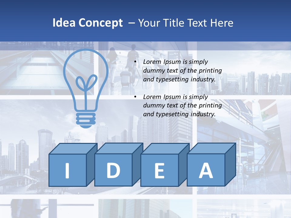 Luggage Modern Transportation PowerPoint Template