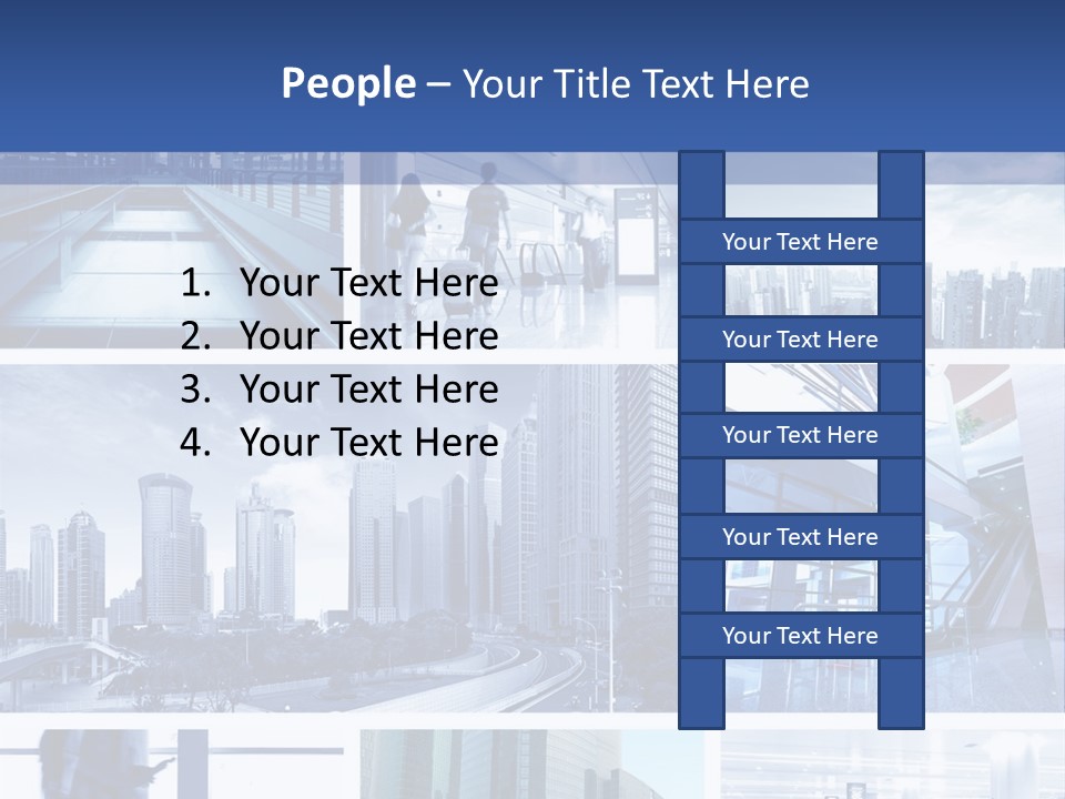 Luggage Modern Transportation PowerPoint Template