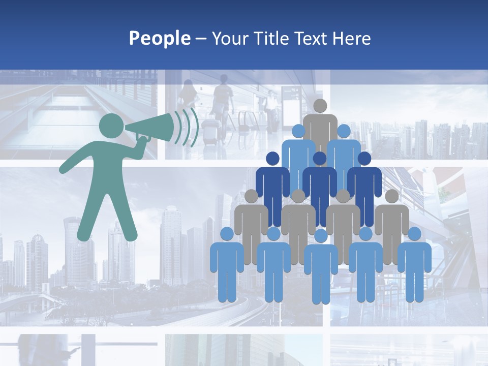 Luggage Modern Transportation PowerPoint Template