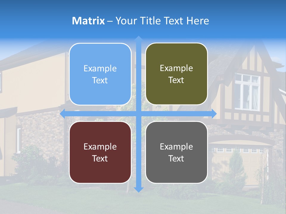 Shed Carport City PowerPoint Template