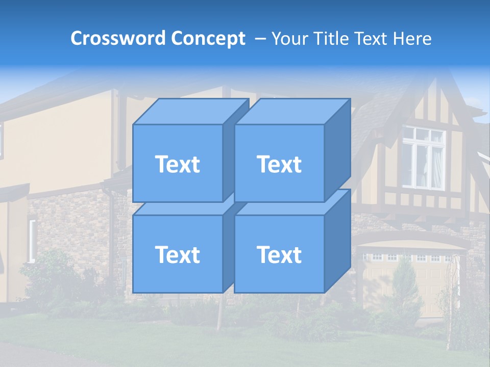 Shed Carport City PowerPoint Template