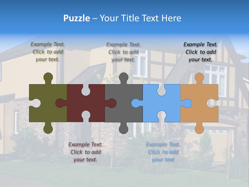 Shed Carport City PowerPoint Template