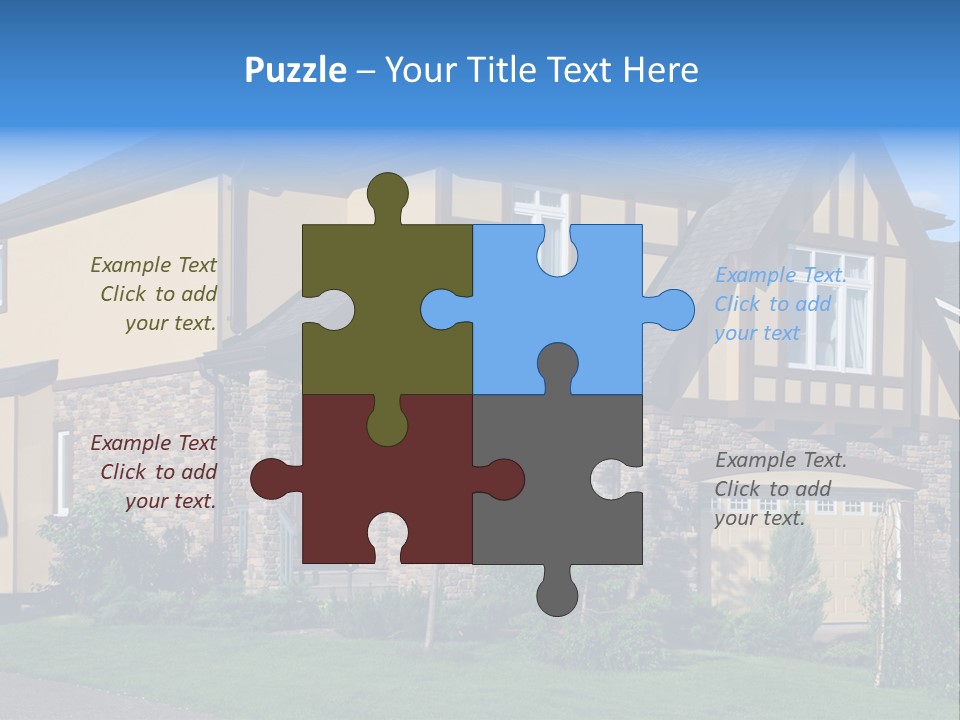 Shed Carport City PowerPoint Template