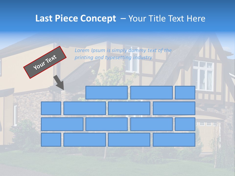 Shed Carport City PowerPoint Template