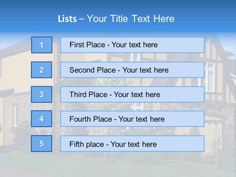 Shed Carport City PowerPoint Template