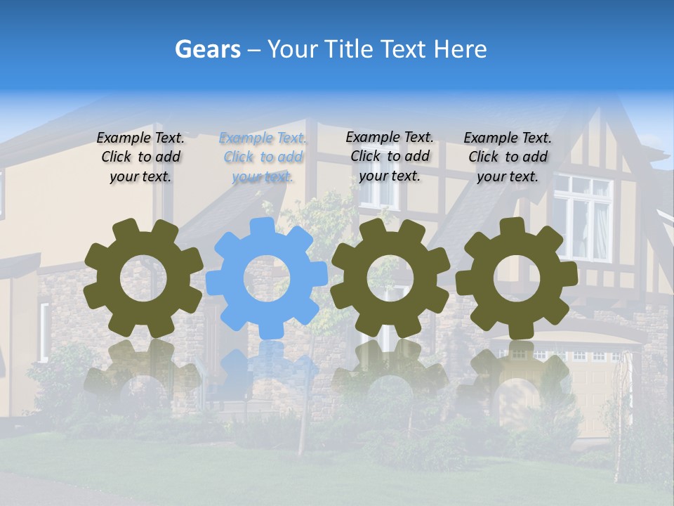 Shed Carport City PowerPoint Template