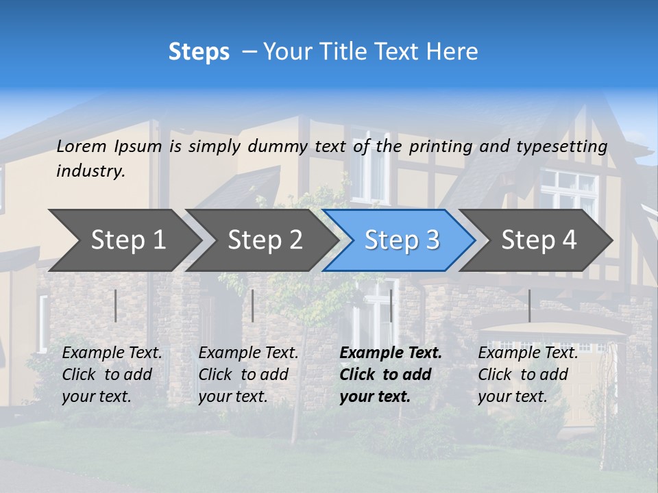 Shed Carport City PowerPoint Template