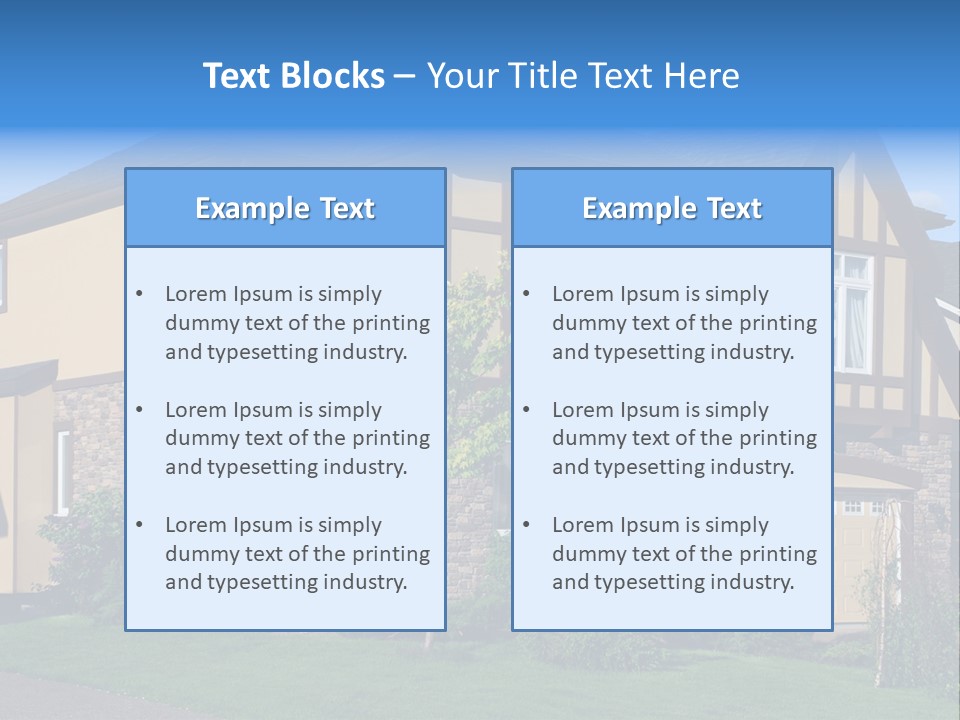 Shed Carport City PowerPoint Template