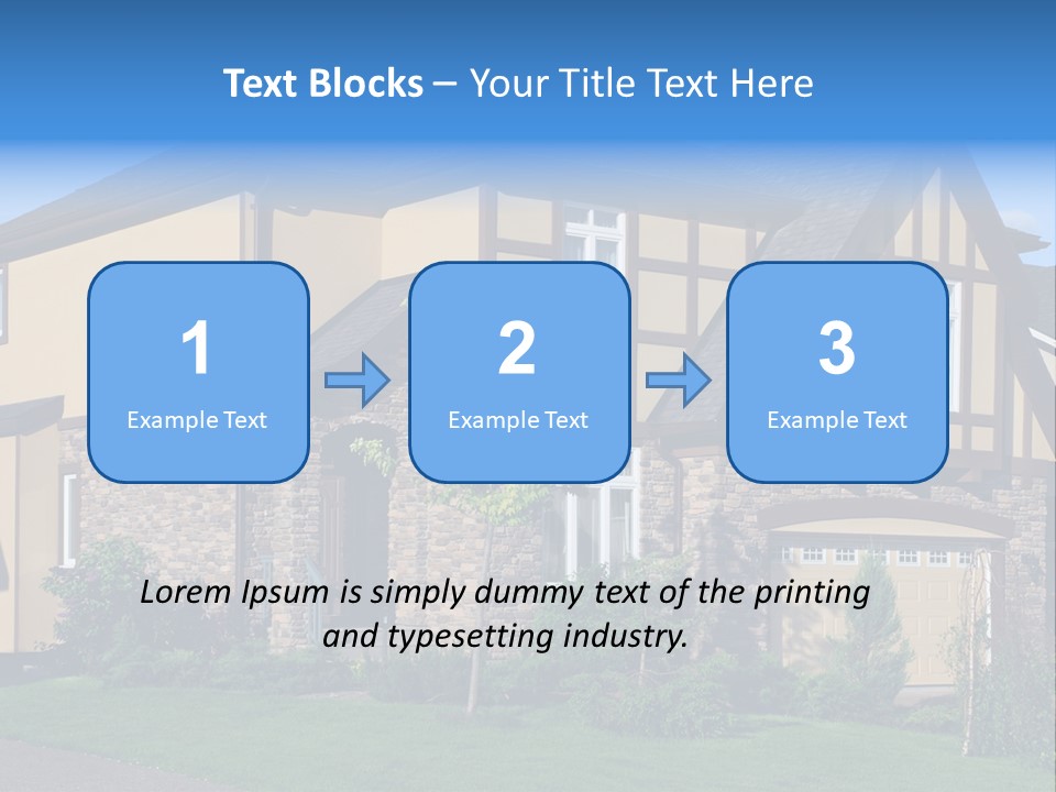 Shed Carport City PowerPoint Template