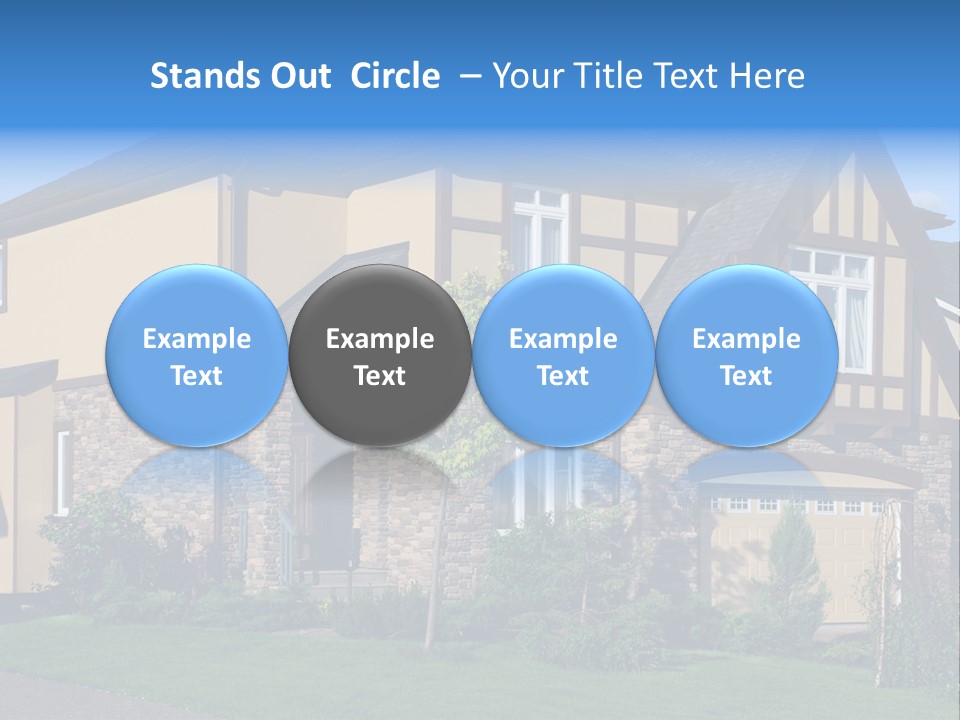 Shed Carport City PowerPoint Template