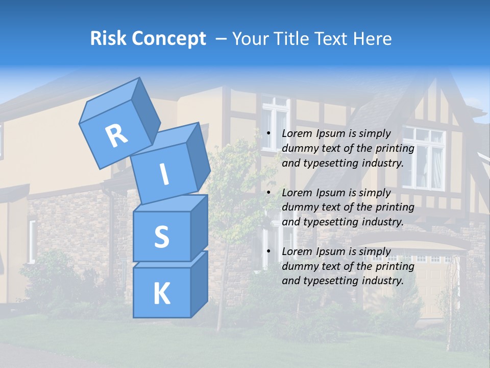 Shed Carport City PowerPoint Template