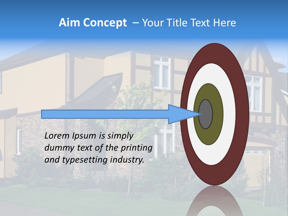 Shed Carport City PowerPoint Template