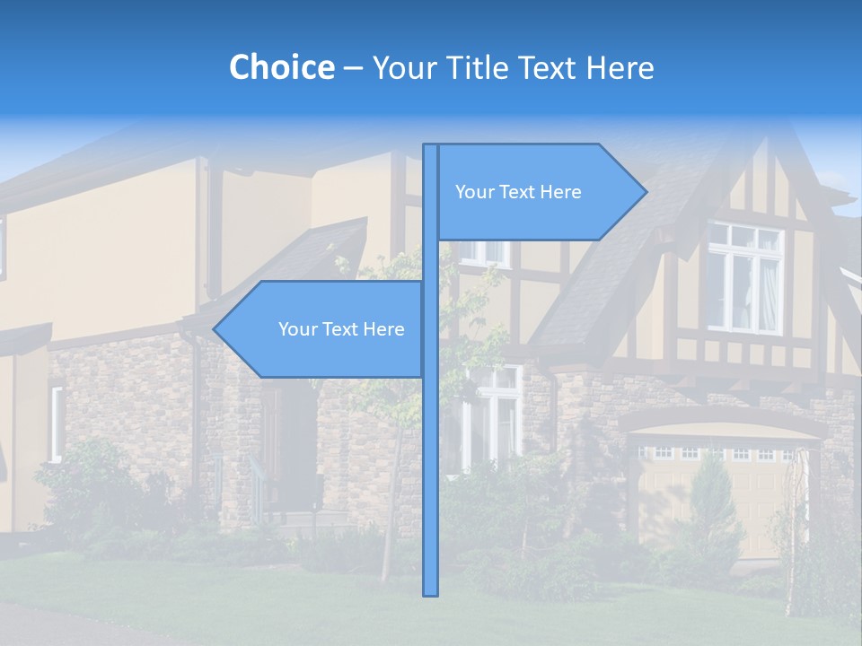 Shed Carport City PowerPoint Template