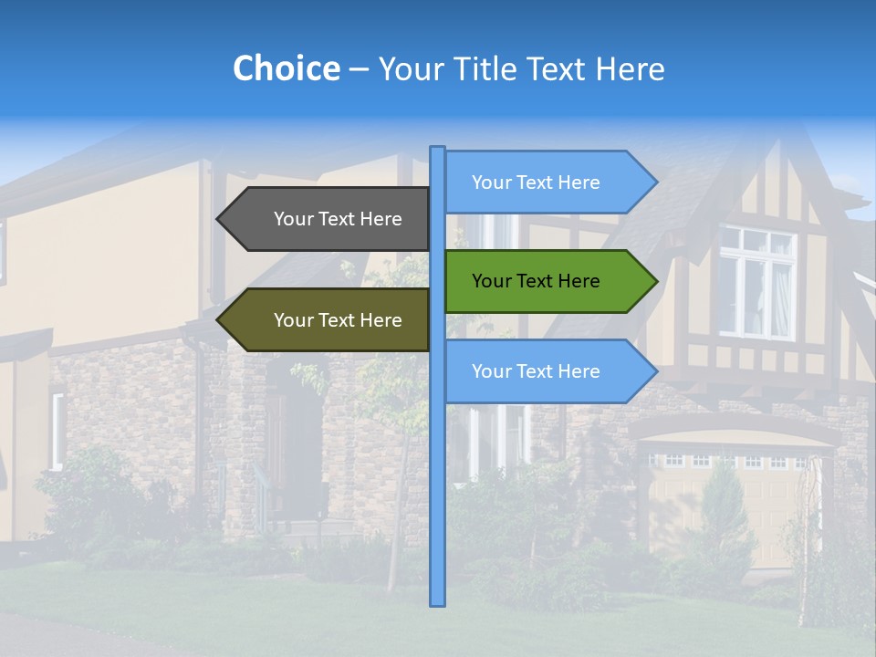 Shed Carport City PowerPoint Template