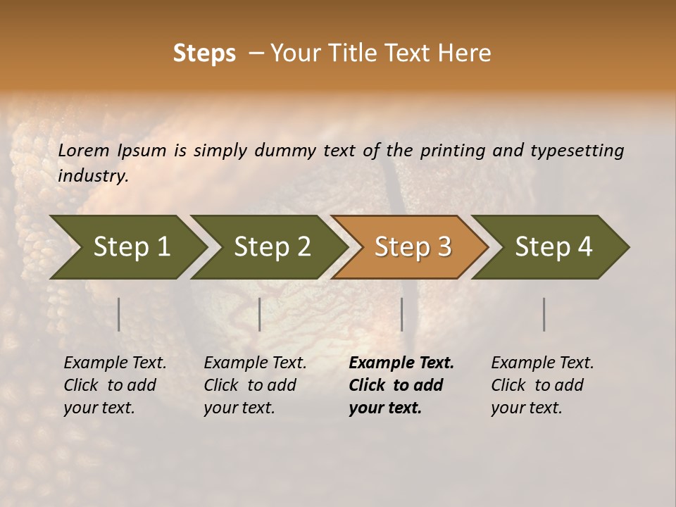 Macro Reptile Eyeball PowerPoint Template