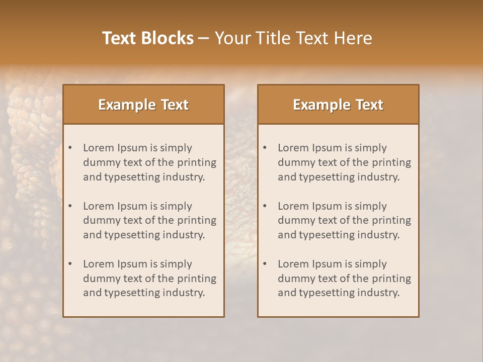 Macro Reptile Eyeball PowerPoint Template