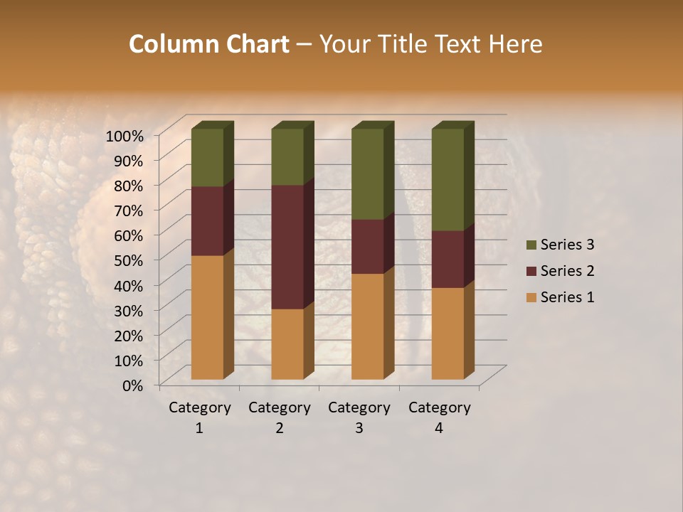 Macro Reptile Eyeball PowerPoint Template