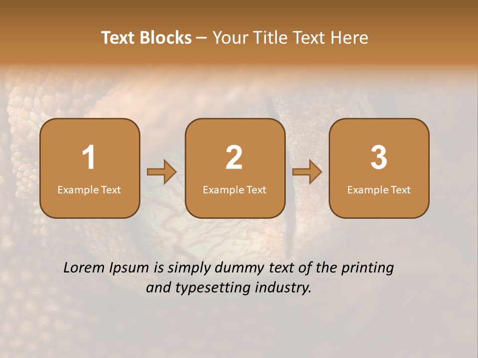 Macro Reptile Eyeball PowerPoint Template