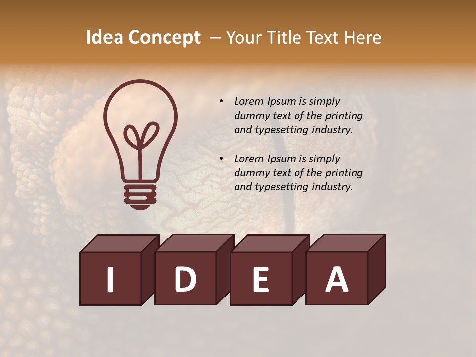 Macro Reptile Eyeball PowerPoint Template