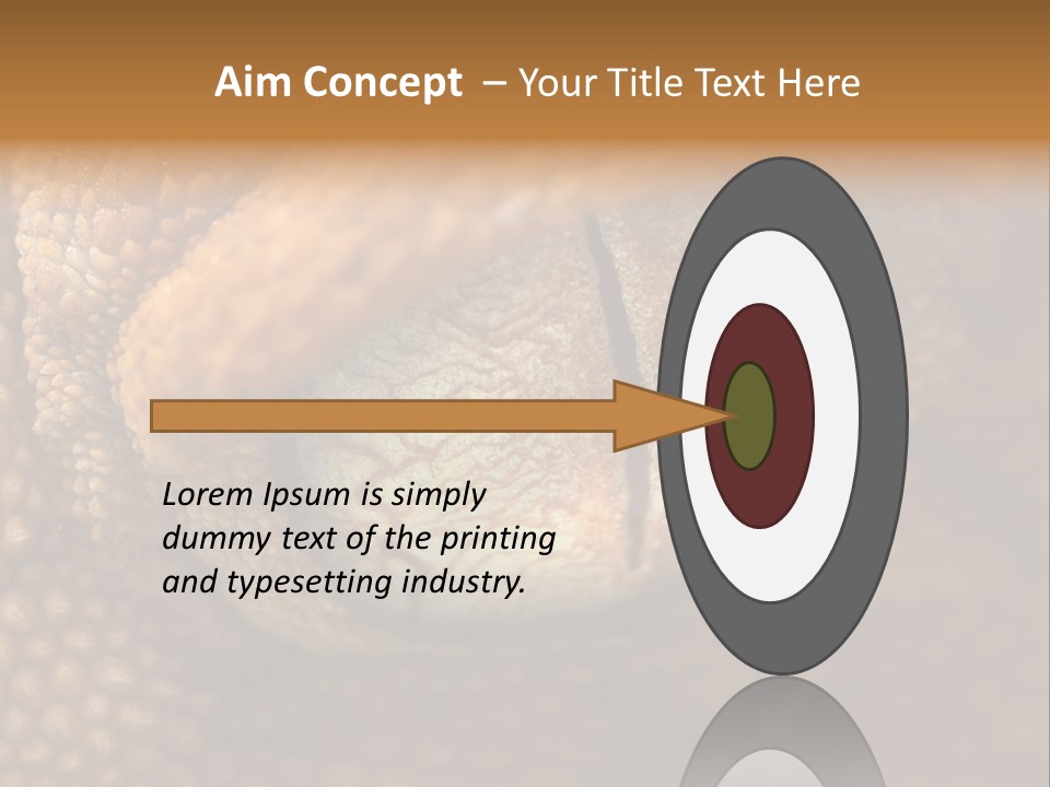 Macro Reptile Eyeball PowerPoint Template