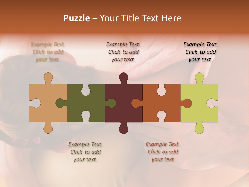 Adult Woman Neck Massage PowerPoint Template