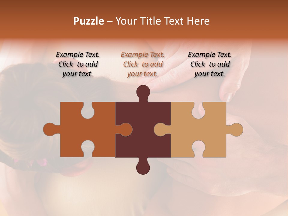 Adult Woman Neck Massage PowerPoint Template